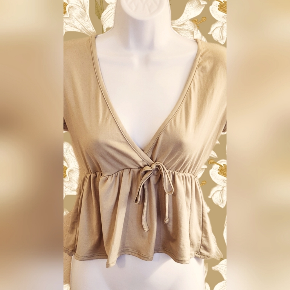 Brit & Bri Deep V-Neck Top